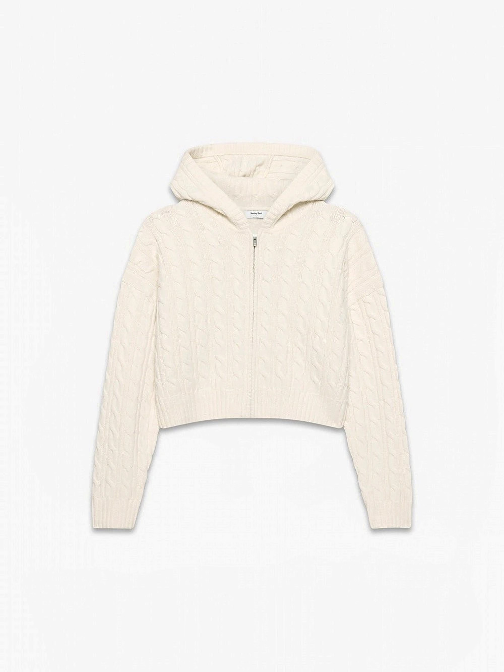 NWT Aritzia Sunday Best Octavia Zip Hoodie Cream - Medium